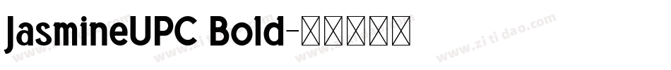 JasmineUPC Bold字体转换
